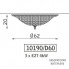 Zonca 10190 D60 108 MAT — Светильник потолочный накладной Mattoncino
