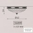 Zonca 31059 125 VSC — Светильник потолочный накладной Novecento