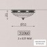 Zonca 31060 125 VSC — Светильник потолочный накладной Novecento