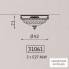 Zonca 31061 125 VSC — Светильник потолочный накладной Novecento