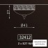 Zonca 32412 102 BS — Светильник потолочный накладной Barocca