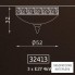 Zonca 32413 127 AS — Светильник потолочный накладной Barocca