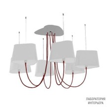 DesignHeure Lu6pnb — Потолочный светильник Lustre 6 abat-jour Petit Nuage