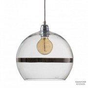 Ebb & Flow LA101338 — Потолочный подвесной светильник Rowan pendant lamp, platinum on clear - 28 см