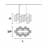 Masiero SKYLINE S12 G14 CUT CRYSTAL — Потолочный подвесной светильник DIMORE SKYLINE