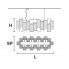 Masiero SKYLINE S20 G14 CUT CRYSTAL — Потолочный подвесной светильник DIMORE SKYLINE