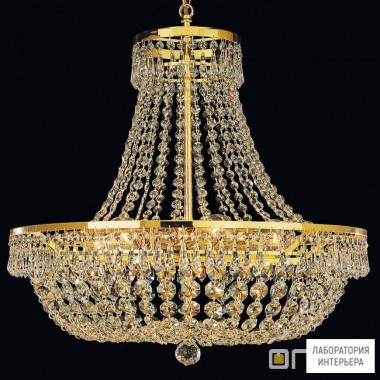 Orion LU 2328 6 55 gold (6xE27) — Потолочный подвесной светильник Sheraton chandelier, 55cm, 24K gold plated